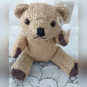 Darice 6"Woven Burlap Tan Teddy Bear